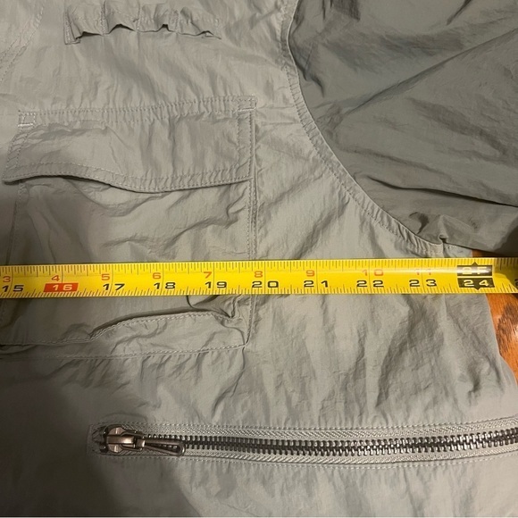 Zara Men's Utility Nylon Full Zip Jacket in Army Green Sz L Military Inspired - Picture 11 of 12